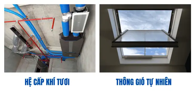 Hệ cấp khí tươi và thông gió tự nhiên